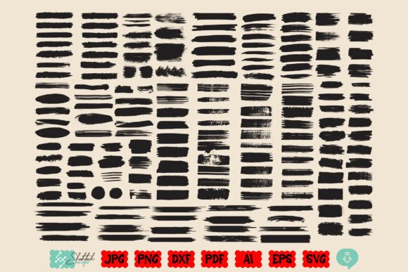 Black Abstract Brush Strokes Grunge: Creative Design Made Easy