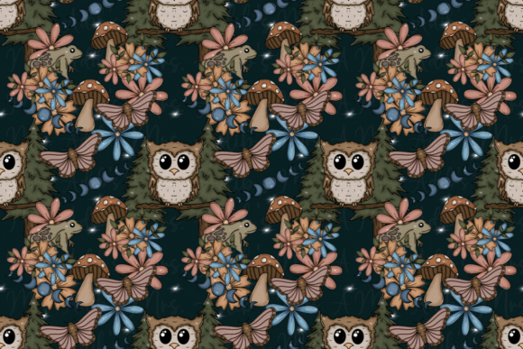 Boho Woodland Seamless: A Nature-Inspired Design Essential