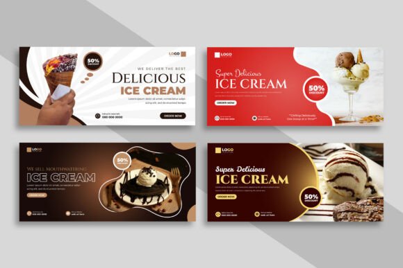 Boost Your Brand with the Ice Cream Facebook Cover Template