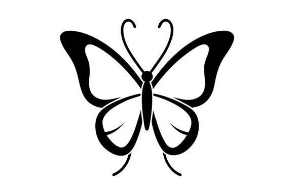 Butterfly Clip Art Black Silhouette