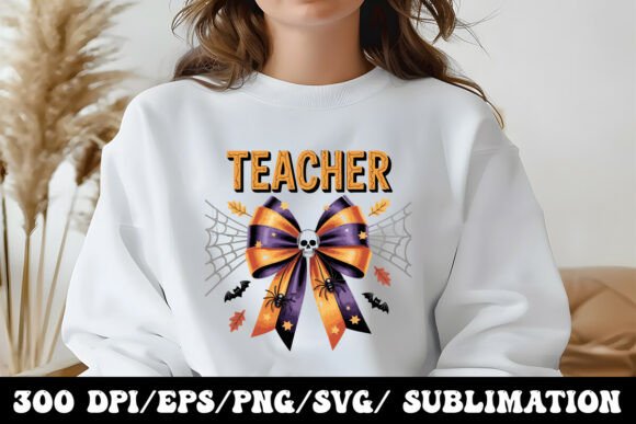 Cute Spooky Teacher Halloween Graphic: A Festive Fusion of Style and Function