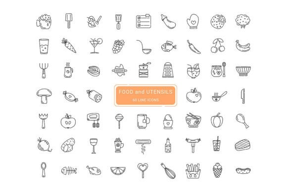Enhancing Culinary Creativity with Food and Utensils Symbols