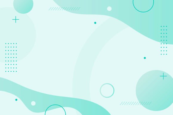 Organic Shapes and Memphis Background: A Modern Design Choice