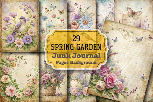 Spring Garden Junk Journal Kit: Fresh Designs for Creative Projects