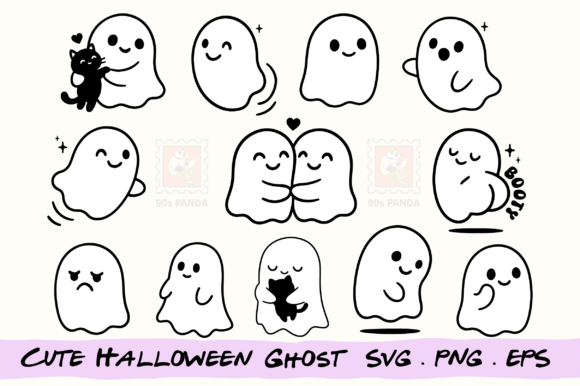 Unlocking Creative Potential with the Cute Halloween Ghost SVG PNG Bundle